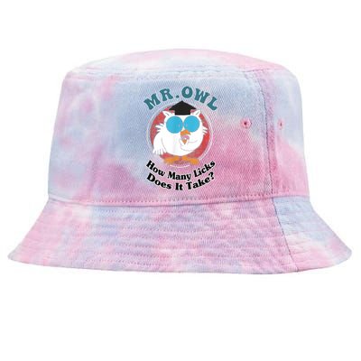 How Many Licks Does It Take Funny Owl Sarcastic Tie-Dyed Bucket Hat