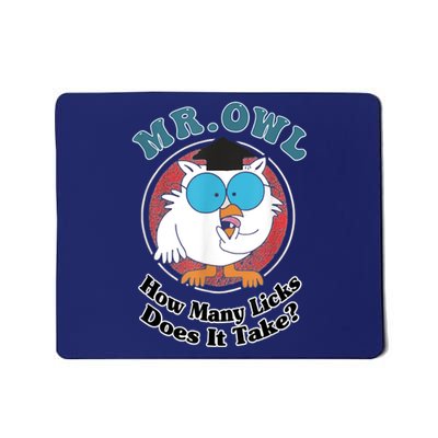 How Many Licks Does It Take Funny Owl Sarcastic Mousepad