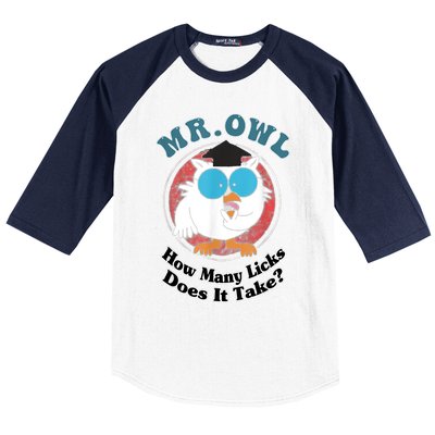 How Many Licks Does It Take Funny Owl Sarcastic Baseball Sleeve Shirt