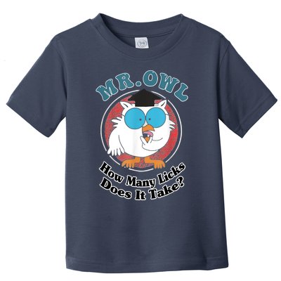 How Many Licks Does It Take Funny Owl Sarcastic Toddler T-Shirt