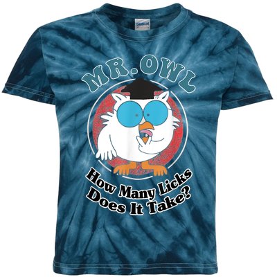 How Many Licks Does It Take Funny Owl Sarcastic Kids Tie-Dye T-Shirt