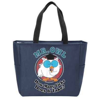 How Many Licks Does It Take Funny Owl Sarcastic Zip Tote Bag