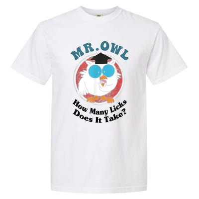 How Many Licks Does It Take Funny Owl Sarcastic Garment-Dyed Heavyweight T-Shirt