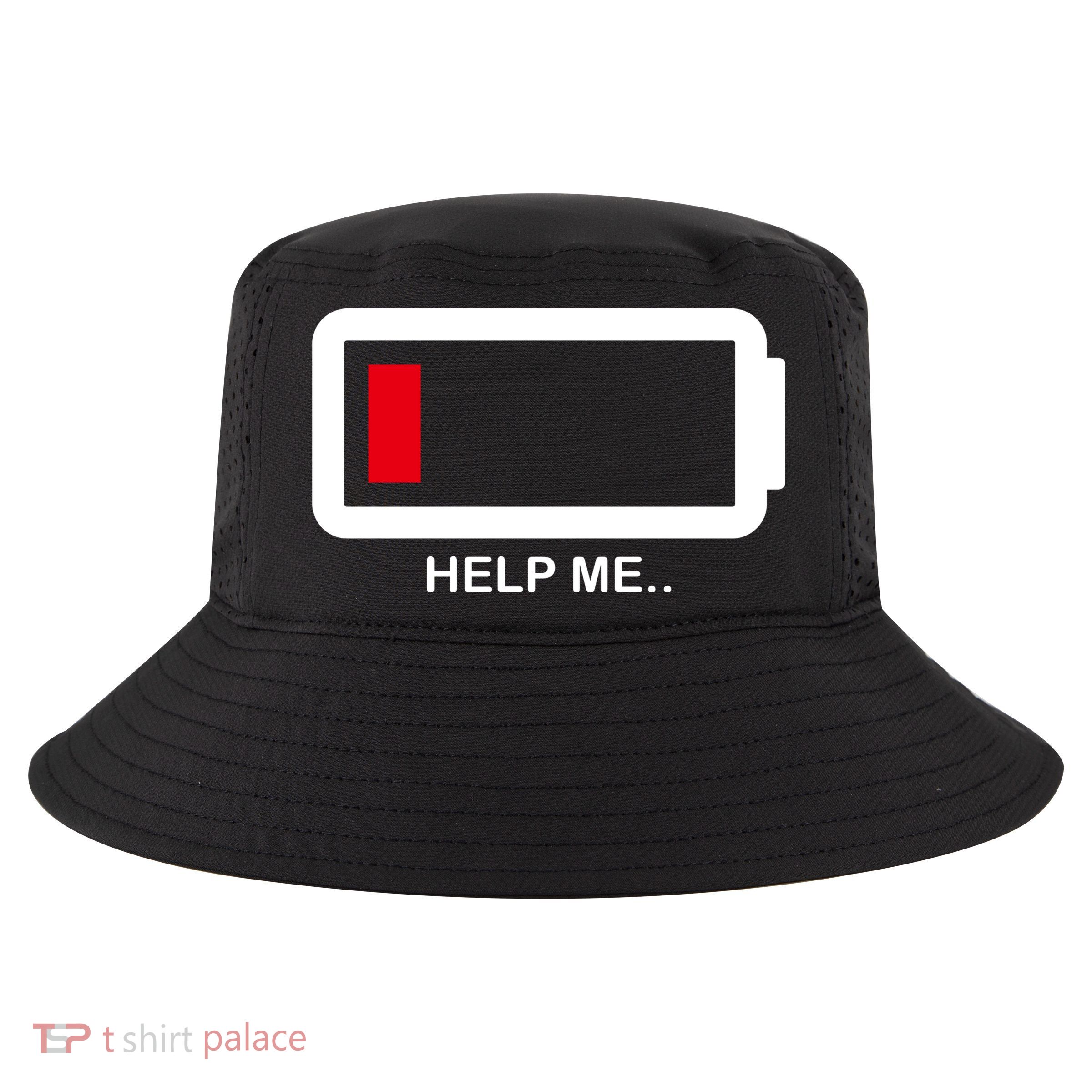 Help Me Low Battery Cool Comfort Performance Bucket Hat
