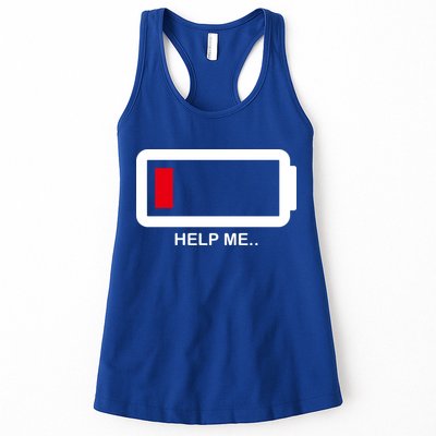 Help Me Low Battery Womens Tank Top