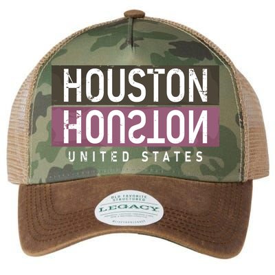 Houston Mirrored Logo Legacy Tie Dye Trucker Hat