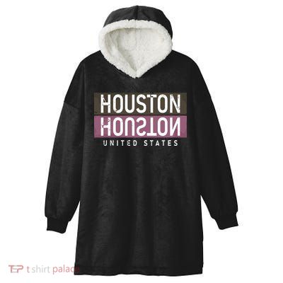Houston Mirrored Logo Hooded Wearable Blanket