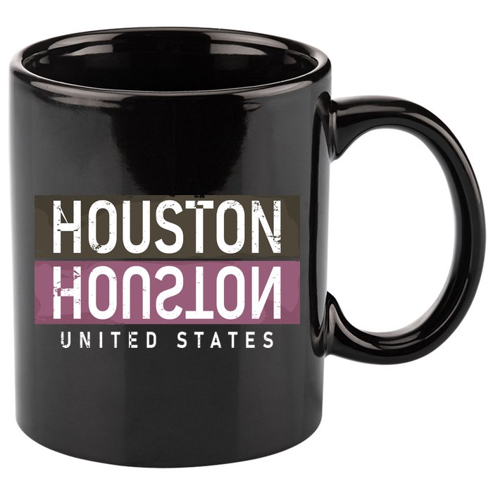 Houston Mirrored Logo 11oz C Handle Ceramic Mug