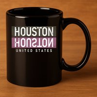 Houston Mirrored Logo 11oz C Handle Ceramic Mug