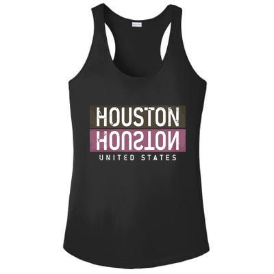 Houston Mirrored Logo Ladies PosiCharge Competitor Racerback Tank