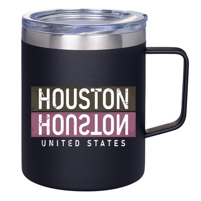 Houston Mirrored Logo 12oz Stainless Steel Coffee Mug