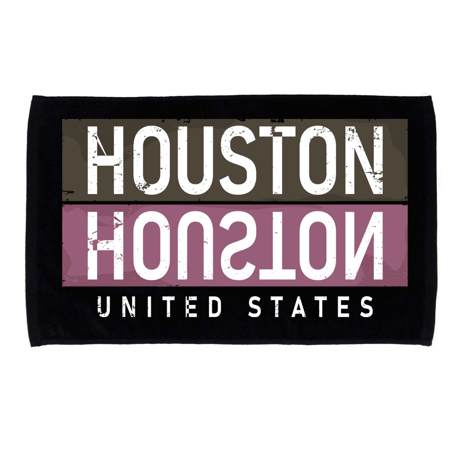 Houston Mirrored Logo Microfiber Hand Towel