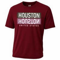 Houston Mirrored Logo Cooling Performance Crew T-Shirt