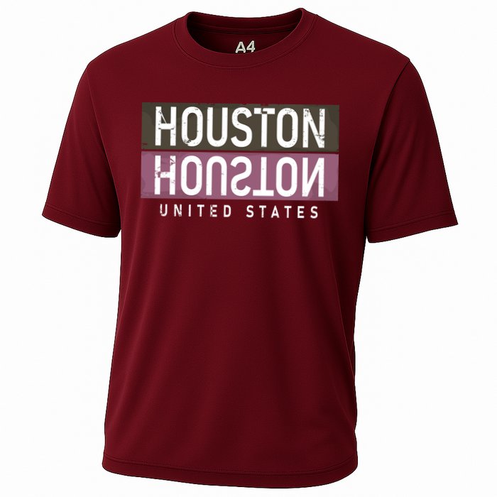 Houston Mirrored Logo Cooling Performance Crew T-Shirt