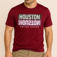 Houston Mirrored Logo Cooling Performance Crew T-Shirt
