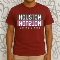 Houston Mirrored Logo T-Shirt