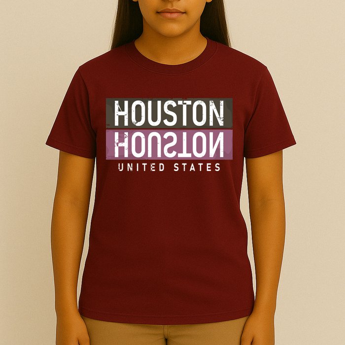 Houston Mirrored Logo T-Shirt