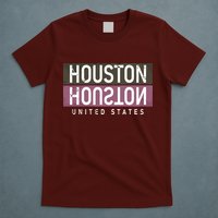 Houston Mirrored Logo T-Shirt
