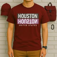 Houston Mirrored Logo T-Shirt