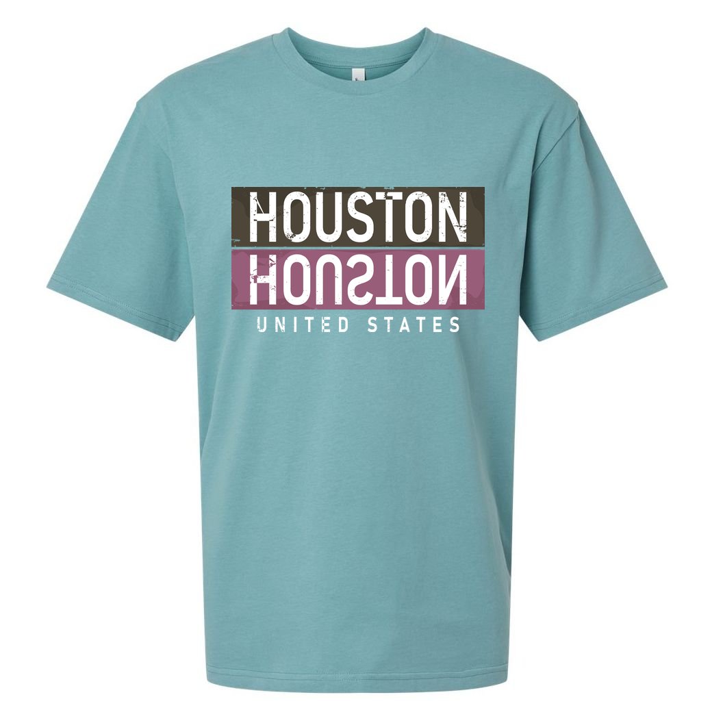 Houston Mirrored Logo Sueded Cloud Jersey T-Shirt