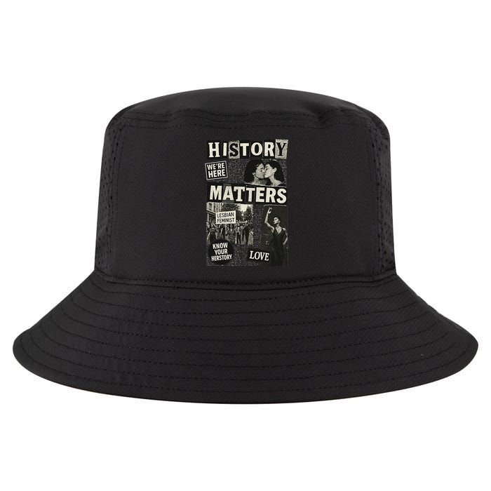 History Matters Lesbian Feminist Pride Design Cool Comfort Performance Bucket Hat
