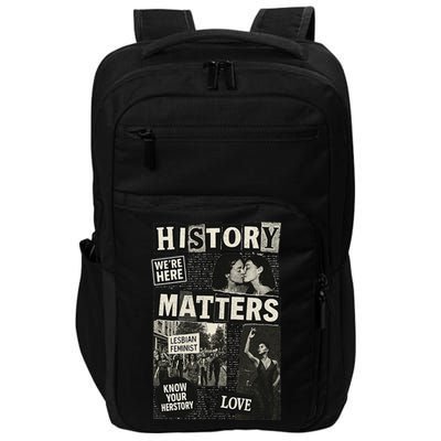 History Matters Lesbian Feminist Pride Design Impact Tech Backpack
