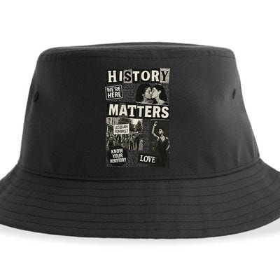 History Matters Lesbian Feminist Pride Design Sustainable Bucket Hat