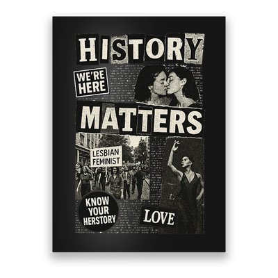 History Matters Lesbian Feminist Pride Design Poster