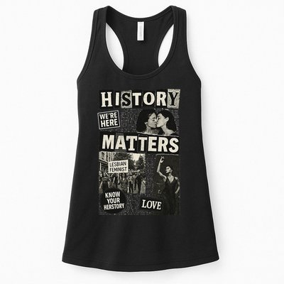 History Matters Lesbian Feminist Pride Design Womens Tank Top