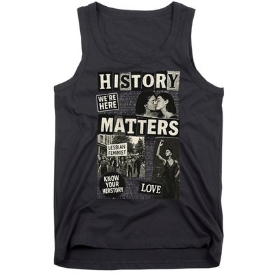 History Matters Lesbian Feminist Pride Design Tank Top