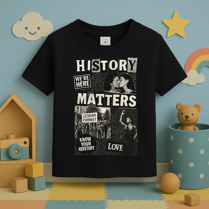 History Matters Lesbian Feminist Pride Design Toddler T-Shirt