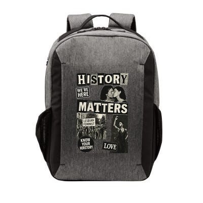 History Matters Lesbian Feminist Pride Design Vector Backpack