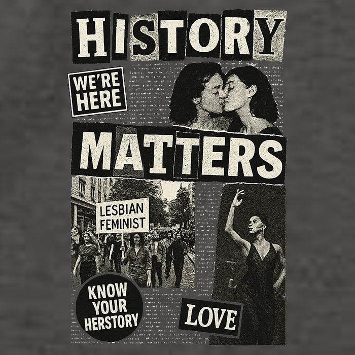 History Matters Lesbian Feminist Pride Design Vector Backpack