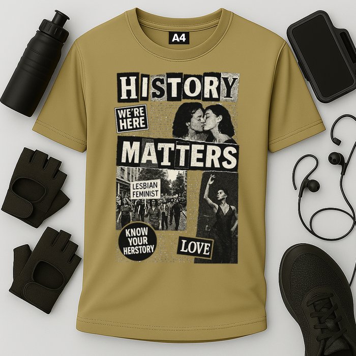 History Matters Lesbian Feminist Pride Design Cooling Performance Crew T-Shirt