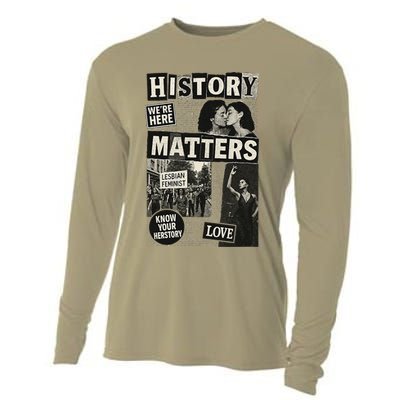 History Matters Lesbian Feminist Pride Design Cooling Performance Long Sleeve Crew