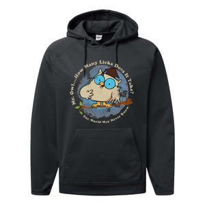 How Many Licks Does It Take Funny  Performance Fleece Hoodie