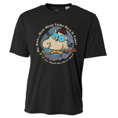 How Many Licks Does It Take Funny  Cooling Performance Crew T-Shirt