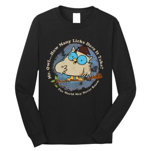 How Many Licks Does It Take Funny  Long Sleeve Shirt