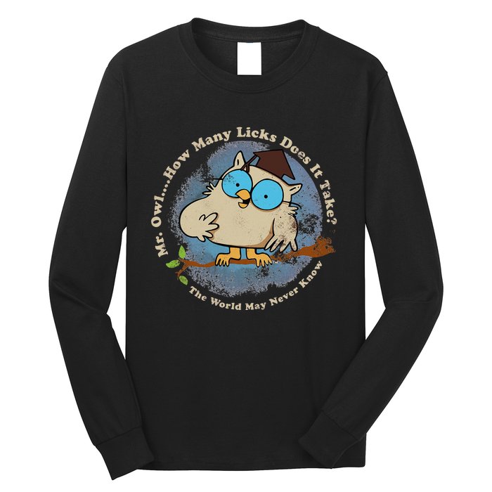 How Many Licks Does It Take Funny  Long Sleeve Shirt