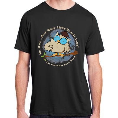 How Many Licks Does It Take Funny  Adult ChromaSoft Performance T-Shirt