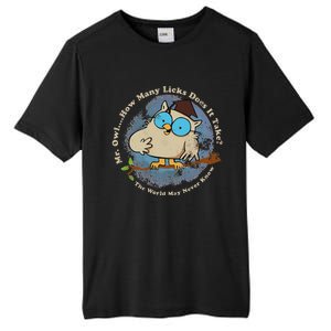 How Many Licks Does It Take Funny  Tall Fusion ChromaSoft Performance T-Shirt