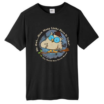 How Many Licks Does It Take Funny  Tall Fusion ChromaSoft Performance T-Shirt