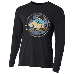 How Many Licks Does It Take Funny  Cooling Performance Long Sleeve Crew