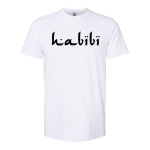 Habibi My Love Arabic English Scripgift Cute Gift Softstyle CVC T-Shirt