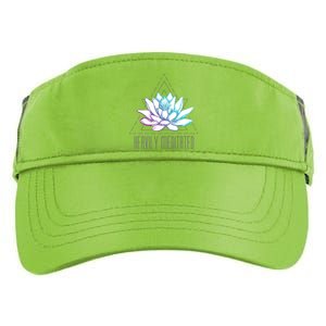 Heavily Meditated Lotus Minimalist Meditation Spiritual Gift Adult Drive Performance Visor