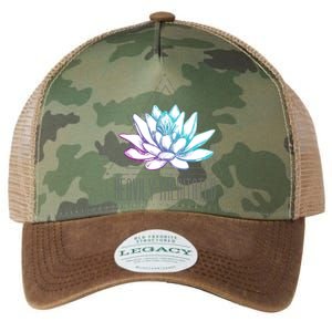 Heavily Meditated Lotus Minimalist Meditation Spiritual Gift Legacy Tie Dye Trucker Hat