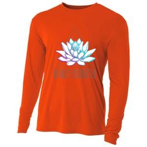 Heavily Meditated Lotus Minimalist Meditation Spiritual Gift Cooling Performance Long Sleeve Crew