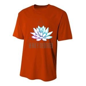 Heavily Meditated Lotus Minimalist Meditation Spiritual Gift Performance Sprint T-Shirt