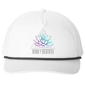 Heavily Meditated Lotus Minimalist Meditation Spiritual Gift Snapback Five-Panel Rope Hat