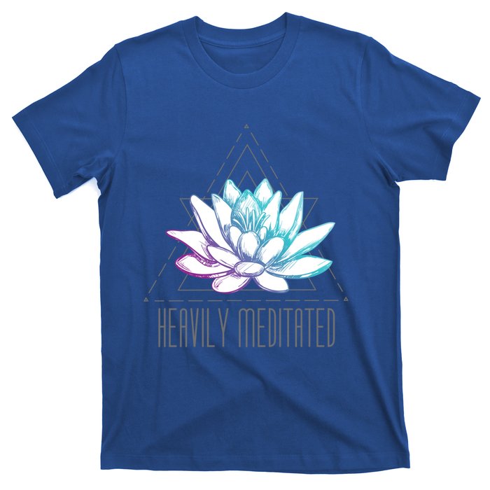 Heavily Meditated Lotus Minimalist Meditation Spiritual Gift T-Shirt